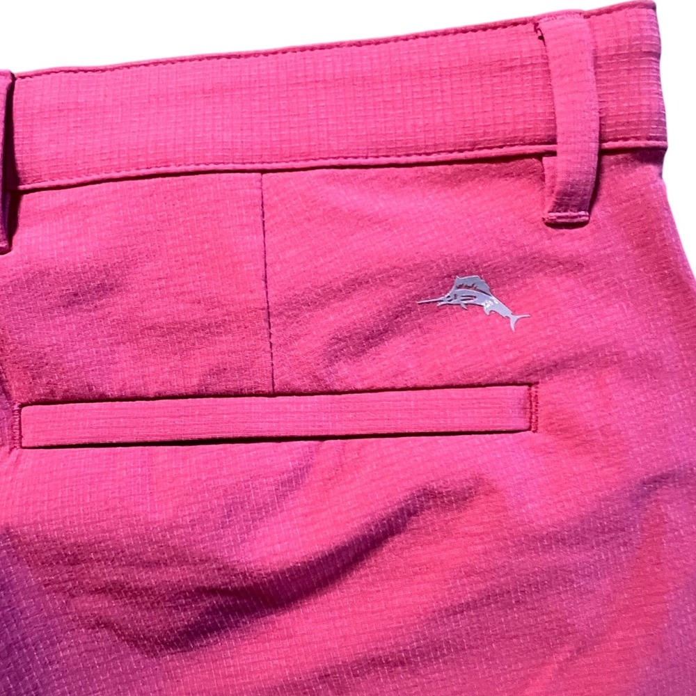 Tommy Bahama Men's Coral Pink Stretch Golf Shorts Size 34 - Picture 4 of 12